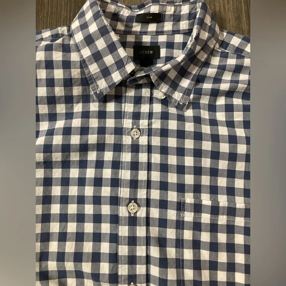 J Crew Slim Fit Button Down Shirt Size Large‎